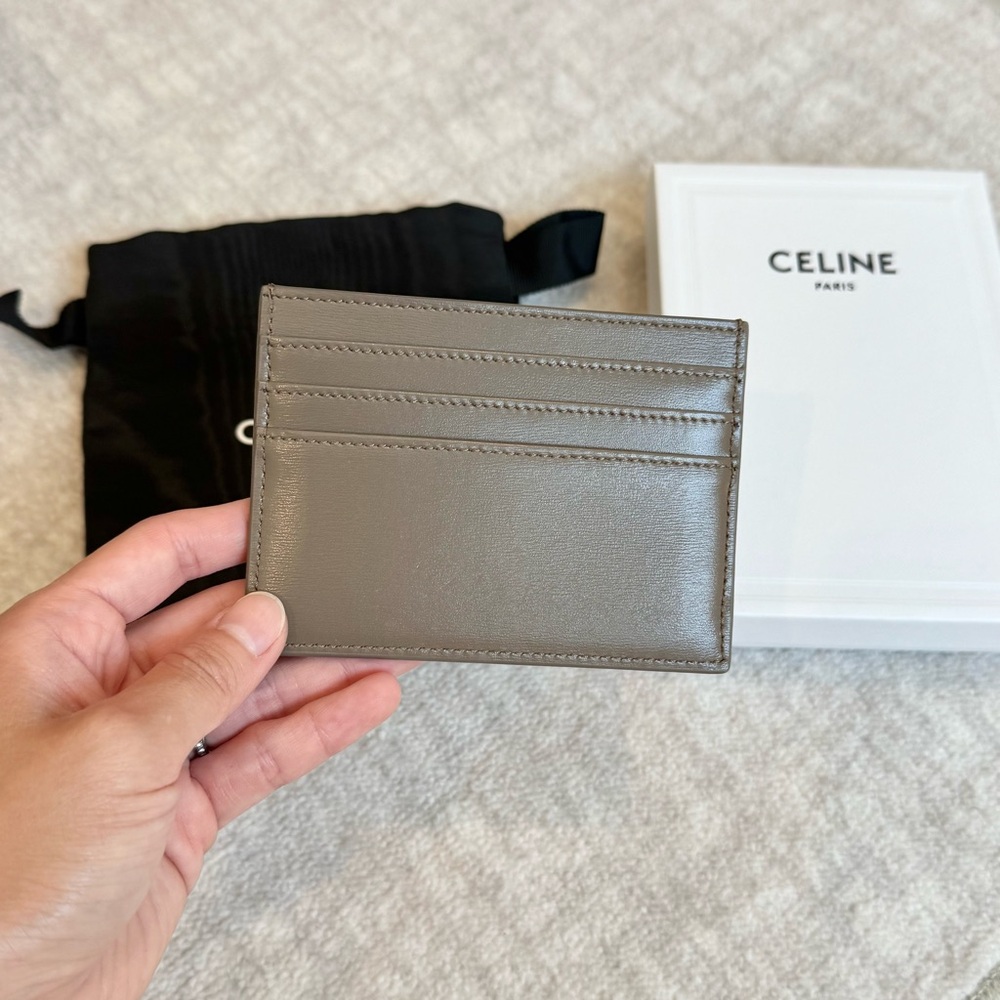Celine Brown Leather Key and Card Holder - Picture 2 of 4